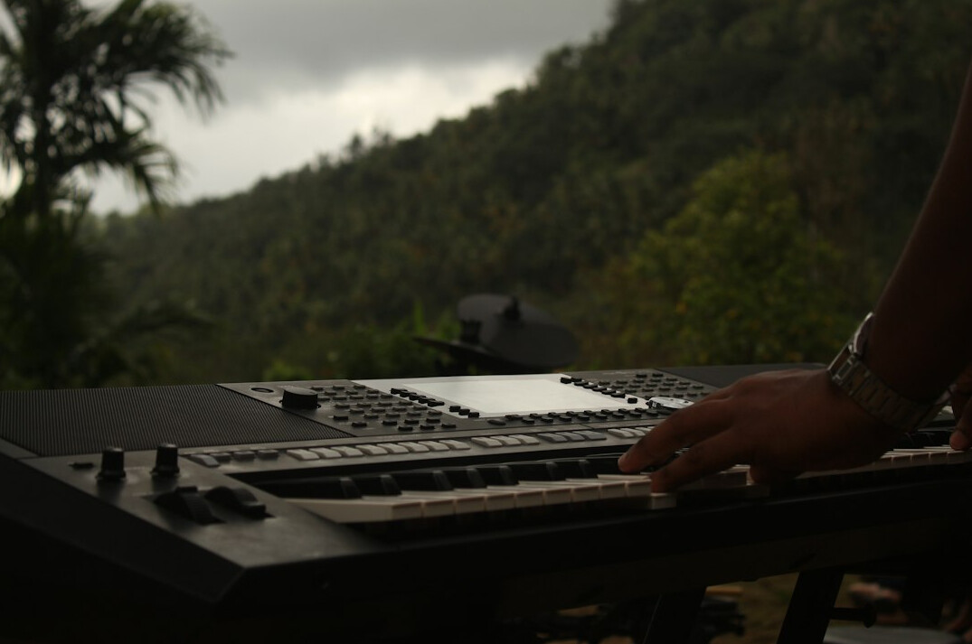 Trainee practising multi-camera switching on a vision mixer
