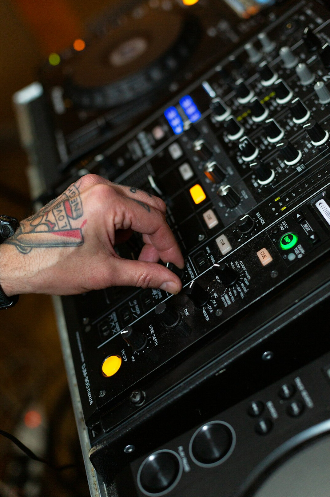Trainee operating a vision mixer during a switching course